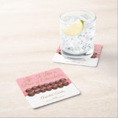 Life Is Like a Box of Chocolates スクエアペーパーコースター (インサイチュ)