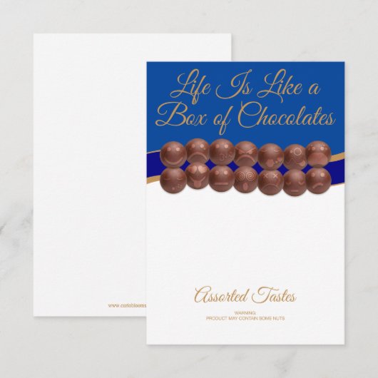 Life Is Like a Box of Chocolates ノートカード (正面/裏面)