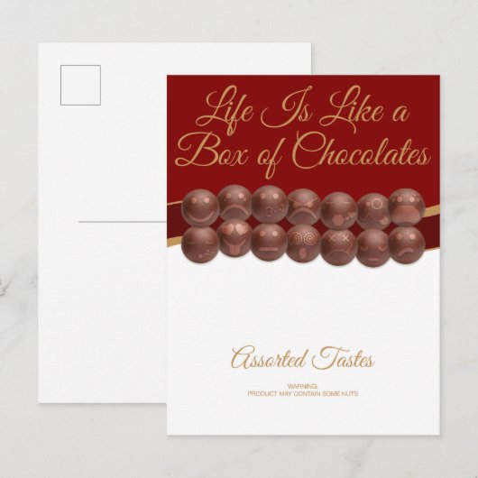 Life Is Like a Box of Chocolates ポストカード (正面/裏面)