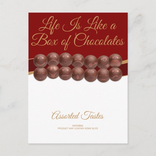 Life Is Like a Box of Chocolates ポストカード (正面)