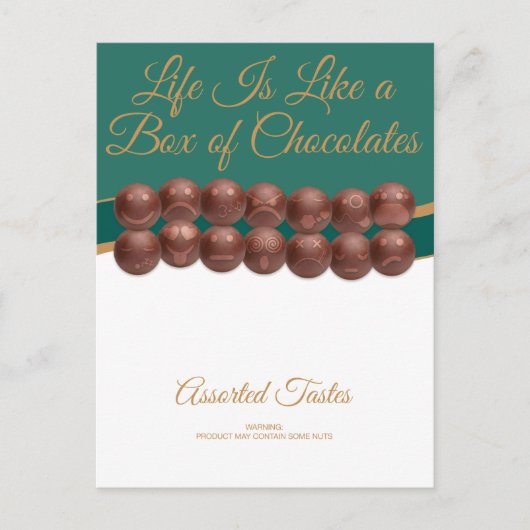 Life Is Like a Box of Chocolates ポストカード (正面)
