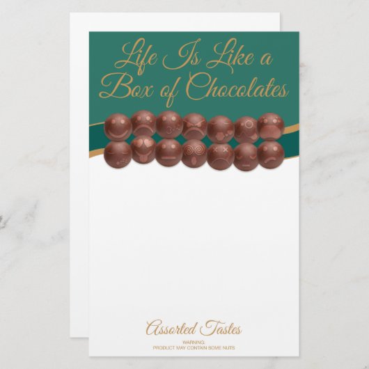 Life Is Like a Box of Chocolates 便箋 (正面/裏面)