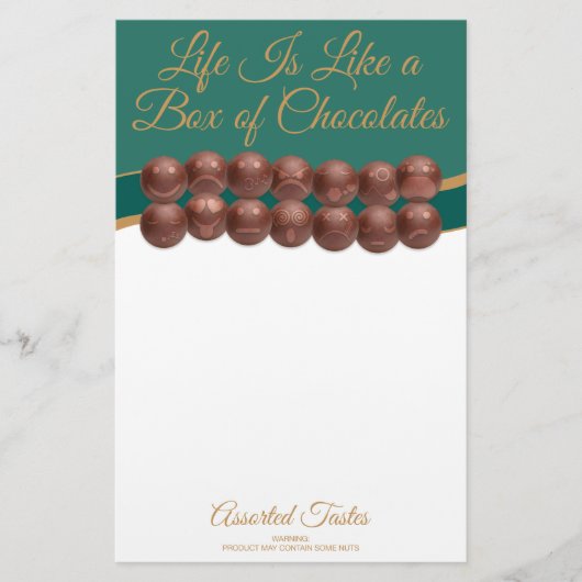 Life Is Like a Box of Chocolates 便箋 (正面)