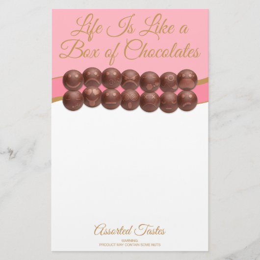 Life Is Like a Box of Chocolates 便箋 (正面)
