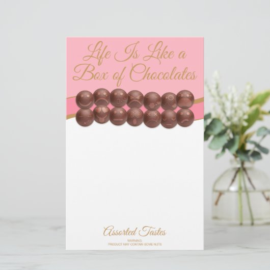 Life Is Like a Box of Chocolates 便箋 (スタンド正面)