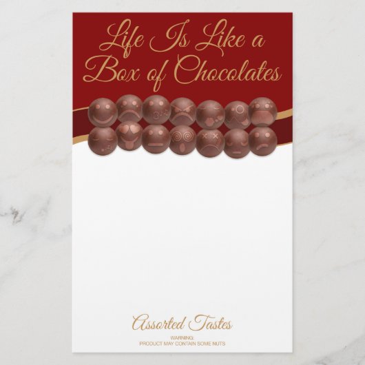 Life Is Like a Box of Chocolates 便箋 (正面)