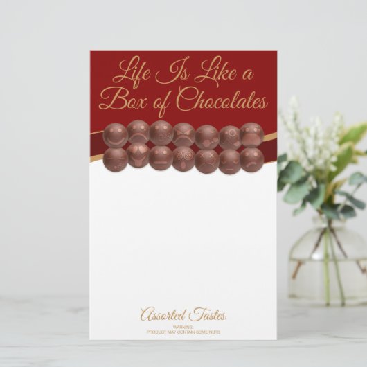 Life Is Like a Box of Chocolates 便箋 (スタンド正面)