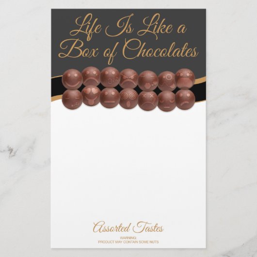 Life Is Like a Box of Chocolates 便箋 (正面)