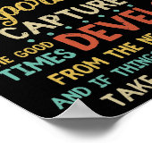 Life Is Like A Camera Focus On What's Important ポスター (角)