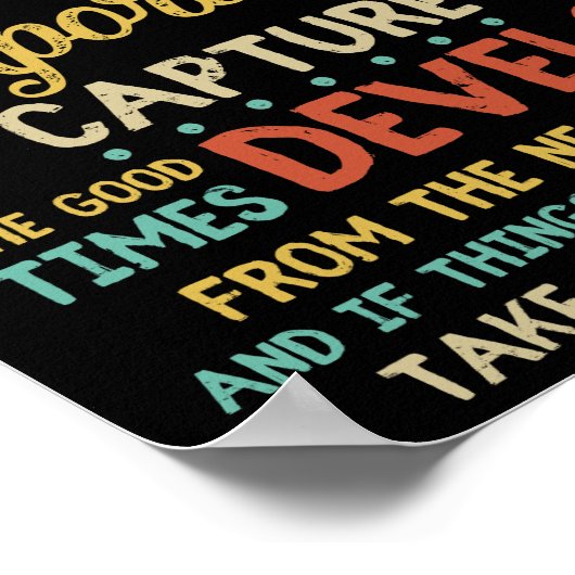 Life Is Like A Camera Focus On What's Important ポスター (角)