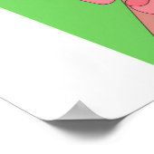 Life is like a marathon Wall art ポスター (角)