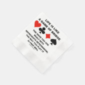 Life Is Like Game Of Bridge Determinism Free Will 縁ありカクテルナプキン (角)