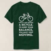 LIFE IS LIKE RIDING A BICYCLE Tshirt  Tシャツ (デザイン正面)