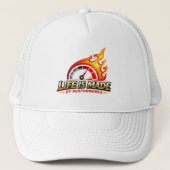 Life Is Made By Performance Flame Speedometer  キャップ (正面)