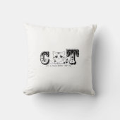 "Life Is Much Better With My Cat – Cute Cat Design クッション (正面)