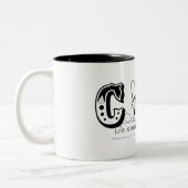 "Life Is Much Better With My Cat – Cute Cat Design ツートーンマグカップ (左)