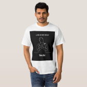 "LIFE IS NO EASY TIME OUT" Tシャツ デザイン (正面フル)