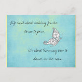 Life is not about Waiting引用文葉書 ポストカード (正面)