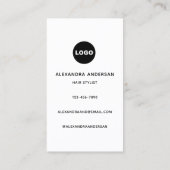 Life Is NOT Perfect Modern Typography Hairstylist 名刺 (裏面)