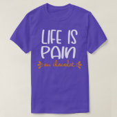 Life Is Pain Au Chocolat Tシャツ (デザイン正面)