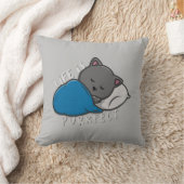 Life is purfect - Sleeping Cat クッション (ブランケット)