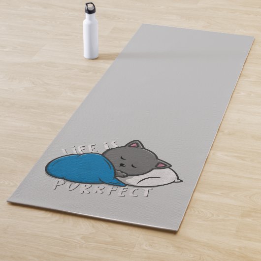 Life is purfect - Sleeping Cat ヨガマット (インサイチュ)