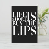 Life Is Short Buy The Lips Nurse Injecto セーブザデート (スタンド正面)