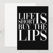 Life Is Short Buy The Lips Nurse Injecto セーブザデート (正面/裏面)