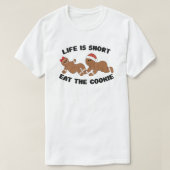 Life is short, eat the cookie gingerbread tシャツ (デザイン正面)