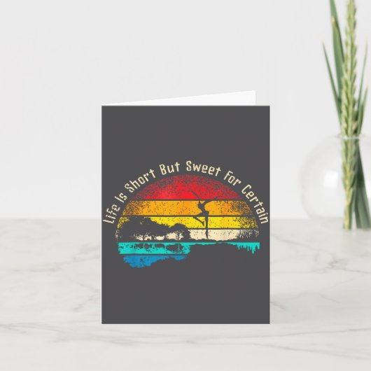 Life Is Short Guitar But Sweet For Certain カード (正面)