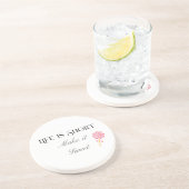 Life Is Short Make It Sweet, Cute Birthday Gift  コースター (側面)