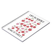 Life Is Short Make It Sweet Quote Boho Wildflower  ノートブック (左側)