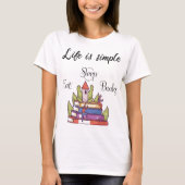 life is simple - Books Tシャツ (正面)