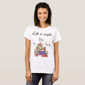 life is simple - Books Tシャツ (正面フル)