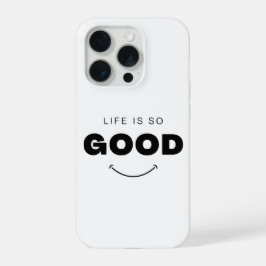 Life Is So Good エシカルスマイリーフェイスiPhoneケース iPhone 15 Proケース