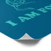 Life Is Soup I Am Fork Funny Frog  ポスター (角)