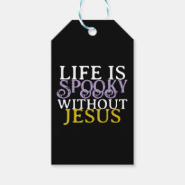 LIFE IS SPOOKY WITHOUT JESUS ギフトタグ