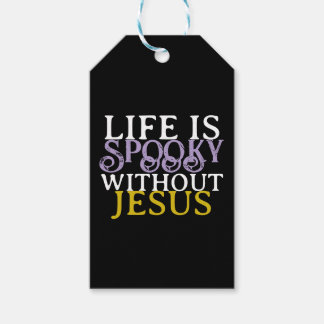 LIFE IS SPOOKY WITHOUT JESUS ギフトタグ
