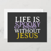LIFE IS SPOOKY WITHOUT JESUS Postcard ポストカード (正面/裏面)