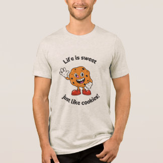 Life is sweet just Like cookies ! off Waite  トライブレンドＴシャツ