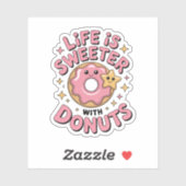 Life Is Sweeter With Donuts シール (シート)