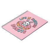 Life Is Sweeter With Donuts ノートブック (左側)