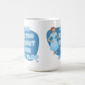 Life Is Too Short Anti Slop Motto Housewife Art コーヒーマグカップ (中央)