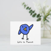 「Life is Tweet」ポストカード ポストカード (スタンド正面)