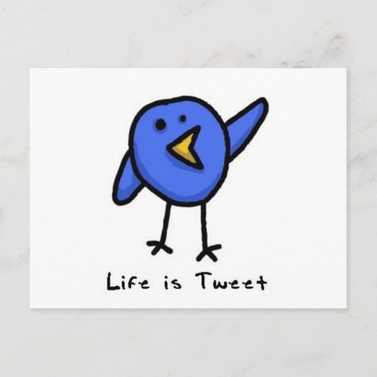 「Life is Tweet」ポストカード ポストカード (正面)
