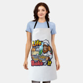 Life Is What You Bake of It エプロン (着用した状態)