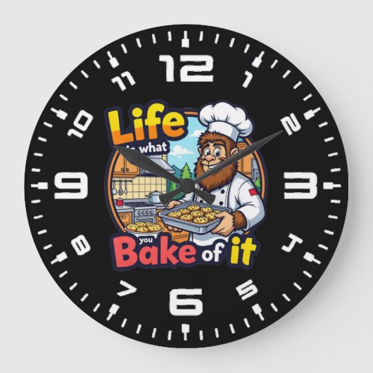 Life is What You Bake Of It ラージ壁時計 (正面)