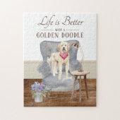 Life Is With A Golden Doodle ジグソーパズル (縦)