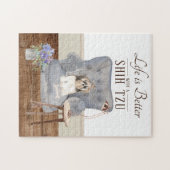 Life Is With A SHIH TZU Jigsaw Puzzle ジグソーパズル (横)