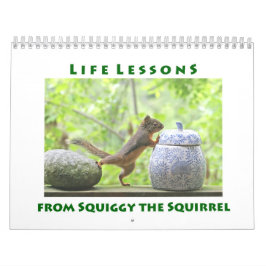 Life Lessons from Squiggy the Squirrel Calendar カレンダー